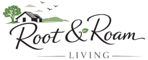 Root & Roam Living site icon representing a rooted lifestyle and inspired living