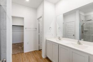 Master bathroom a